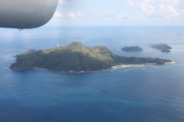 Rückflug von Bird Island - Insel Ste. Anne