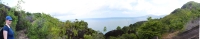 The trail to Anse Major - 180° Panorama